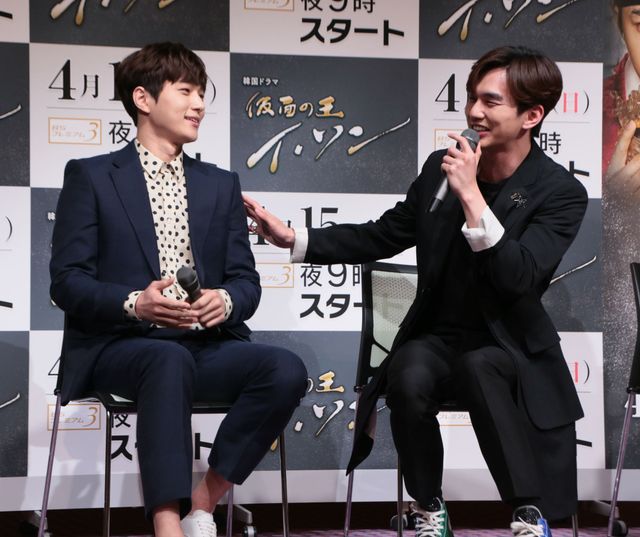 ユ・スンホ、キム・ソヒョン、INFINITE エルが来日！「仮面の王 イ・ソン」取材会（12枚目）