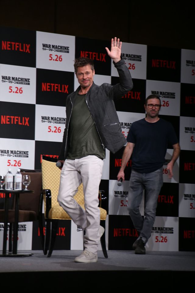 いくつになってもカッコイイ…ブラッド・ピットの来日写真を集めました　映画『ウォー・マシーン：戦争は話術だ！』来日記者会見（2枚目）