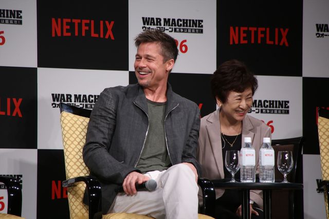 いくつになってもカッコイイ…ブラッド・ピットの来日写真を集めました　映画『ウォー・マシーン：戦争は話術だ！』来日記者会見（6枚目）
