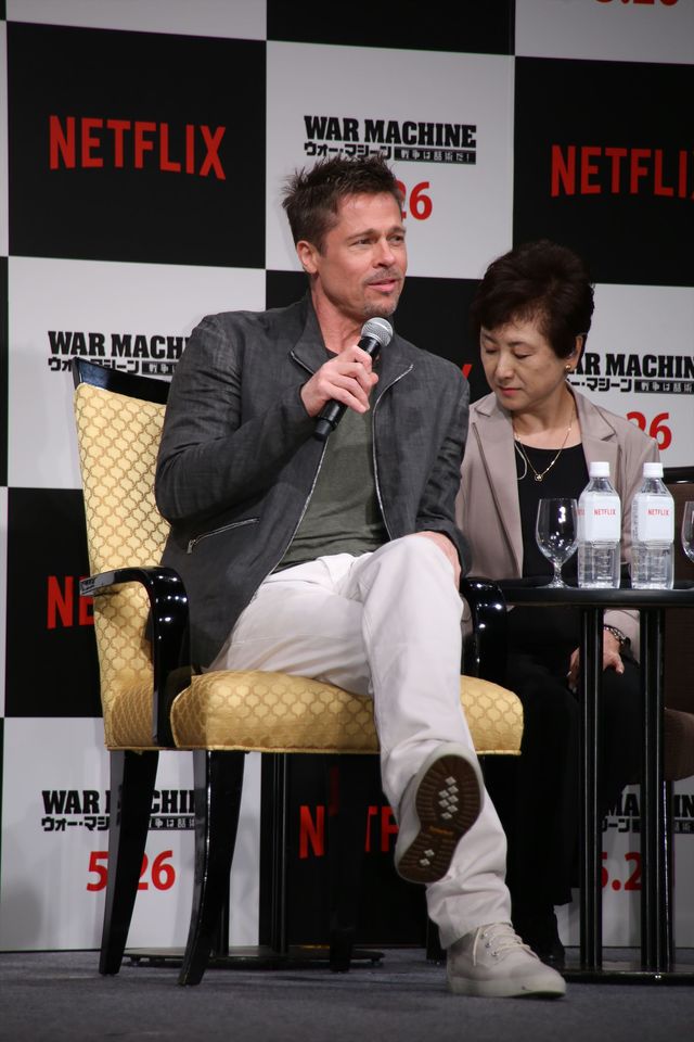 いくつになってもカッコイイ…ブラッド・ピットの来日写真を集めました　映画『ウォー・マシーン：戦争は話術だ！』来日記者会見（8枚目）