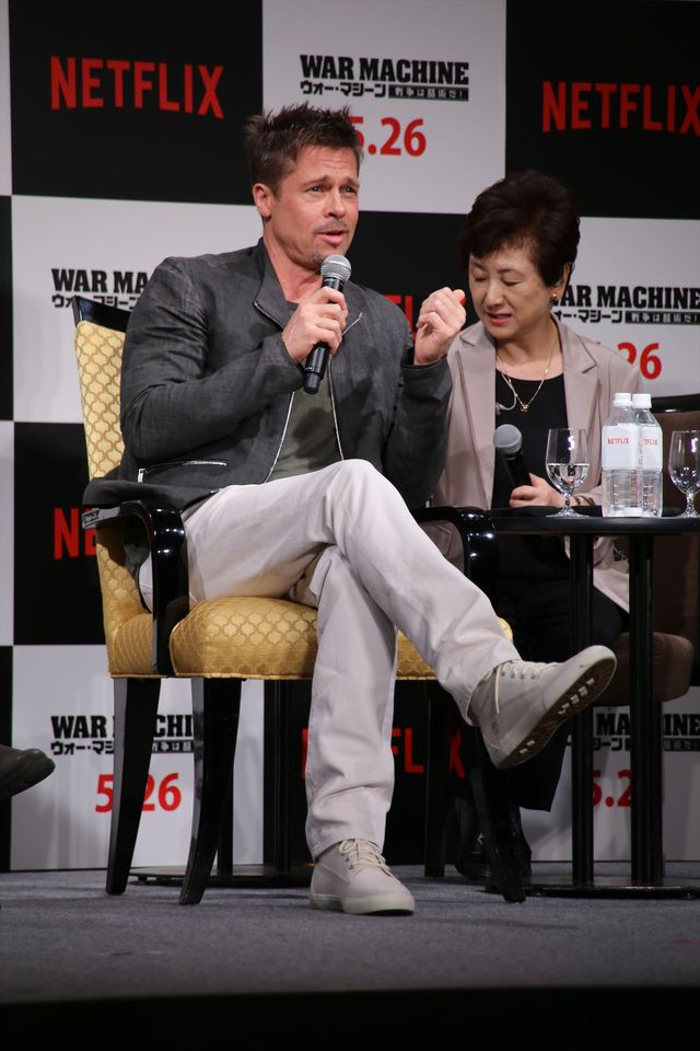 いくつになってもカッコイイ…ブラッド・ピットの来日写真を集めました　映画『ウォー・マシーン：戦争は話術だ！』来日記者会見（10枚目）