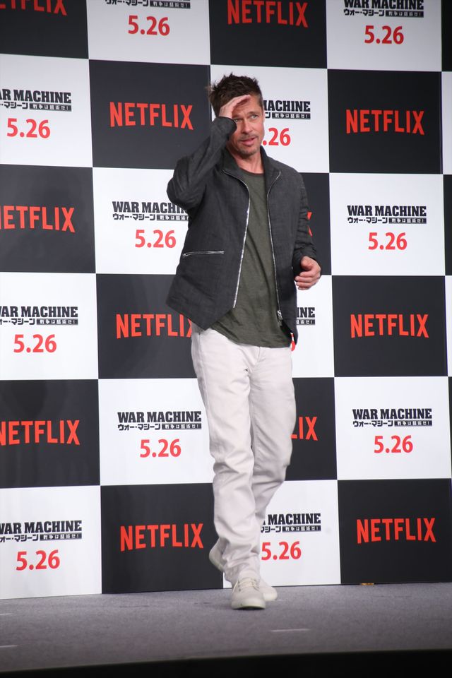 いくつになってもカッコイイ…ブラッド・ピットの来日写真を集めました　映画『ウォー・マシーン：戦争は話術だ！』来日記者会見（17枚目）
