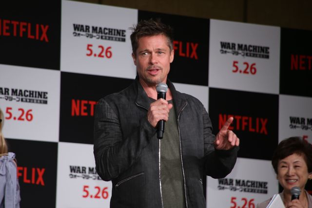 いくつになってもカッコイイ…ブラッド・ピットの来日写真を集めました　映画『ウォー・マシーン：戦争は話術だ！』来日記者会見（23枚目）
