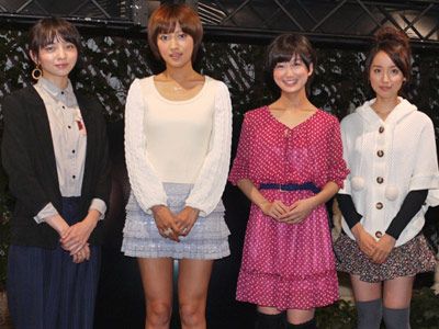 『GANTZ:PERFECT ANSWER』女性キャスト陣がガールズトーク！-左からMerii、夏菜、水沢奈子、緑友利恵