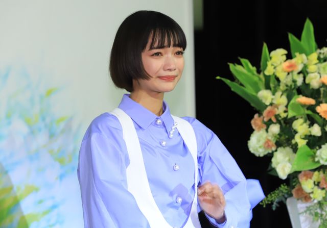 涙目の見上愛…「2026年度前期 連続テレビ小説の制作発表・主演会見」より（5枚目）