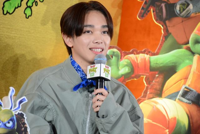 巨大ピザ＆ミュータンジェン登場！『ミュータント・タートルズ：ミュータント・パニック！』吹替版完成報告会（3枚目）