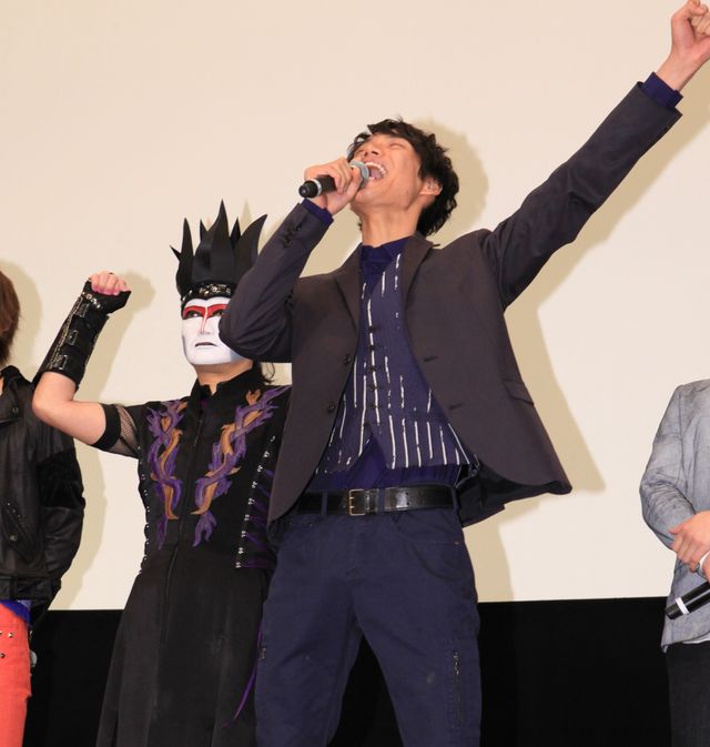 映画『仮面ライダー×仮面ライダー ウィザード＆フォーゼ MOVIE大戦アルティメイタム』初日舞台あいさつ（2枚目）