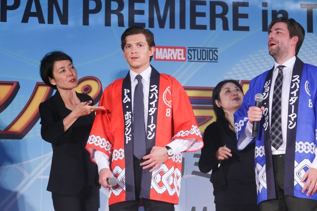 トム・ホランドが和太鼓に挑戦！『スパイダーマン：ホームカミング』ジャパンプレミアイベント（7枚目）