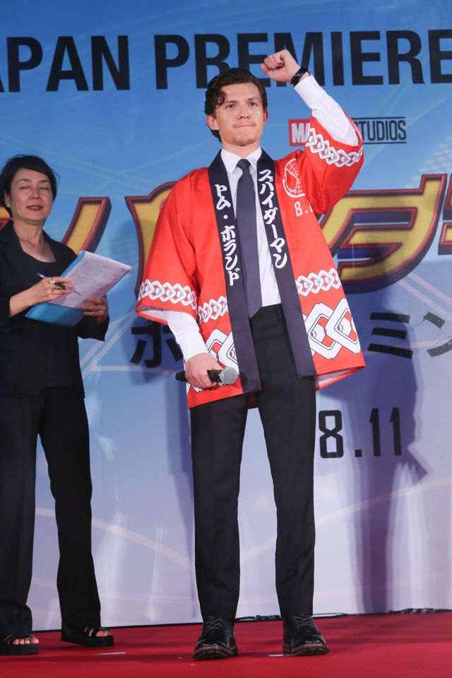 トム・ホランドが和太鼓に挑戦！『スパイダーマン：ホームカミング』ジャパンプレミアイベント（10枚目）
