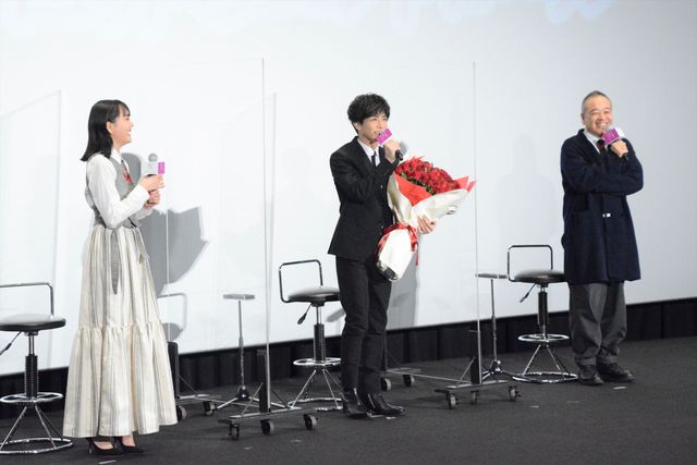 岩田剛典、松井愛莉が登壇！映画×dTVドラマ『名も無き世界のエンドロール』W大ヒット記念舞台あいさつ（12枚目）