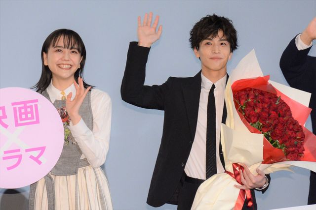 岩田剛典、松井愛莉が登壇！映画×dTVドラマ『名も無き世界のエンドロール』W大ヒット記念舞台あいさつ（14枚目）