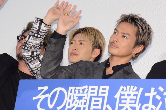 小林直己、今市隆二、佐野玲於、佐藤大樹が集結！『その瞬間、僕は泣きたくなった-CINEMA FIGHTERS project-』完成披露舞台あいさつ（21枚目）