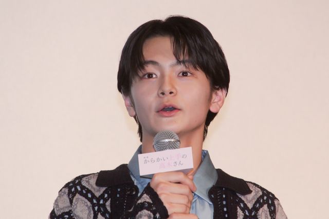 永野芽郁、齋藤潤に贈られた絵を持参！高橋文哉らと『からかい上手の高木さん』初日舞台挨拶（14枚目）