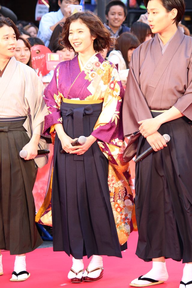 広瀬すず、野村周平、真剣佑らが袴姿で登場！映画『ちはやふる　－下の句－』公開記念「からくれなゐレッドカーペットアライバル」フォトギャラリー（12枚目）