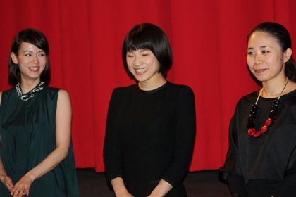 ベルリンの観客から温かな拍手を送られた松岡恵望子、梅野渚、坂本あゆみ監督