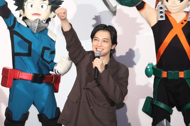 山下大輝、吉沢亮らの笑顔はじける！『僕のヒーローアカデミア THE MOVIE ワールド　ヒーローズ　ミッション』公開記念舞台あいさつ（9枚目）