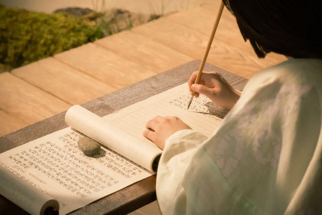 「光る君へ」紫式部（吉高由里子）の書道シーン：フォトギャラリー