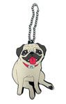 パグ犬“アポ”のラバーストラップ