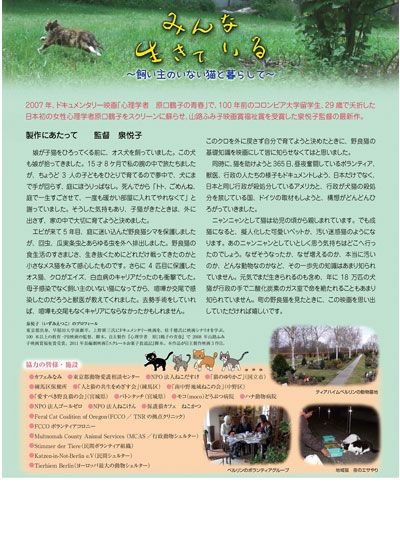 映画『みんな生きている～飼い主のいない猫と暮らして～』の画像（3枚目）