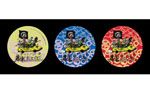 非売品缶バッヂ(黄色:シネマート新宿限定、赤色:ディスクユニオン限定、青色:そのほかの劇場)