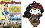 ワンダーウーマン×ハローキティ コラボラバーキーホルダー またはワンダーウーマン初登場DCコミックス(1941年)限定復刻盤(ライター:ウィリ アム・モールトン・マーストン)