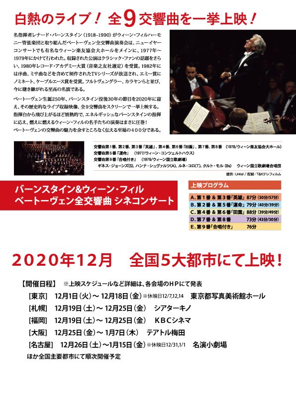 映画『バーンスタイン＆ウィーン・フィル　ベートーヴェン全交響曲シネコンサート』の画像（3枚目）