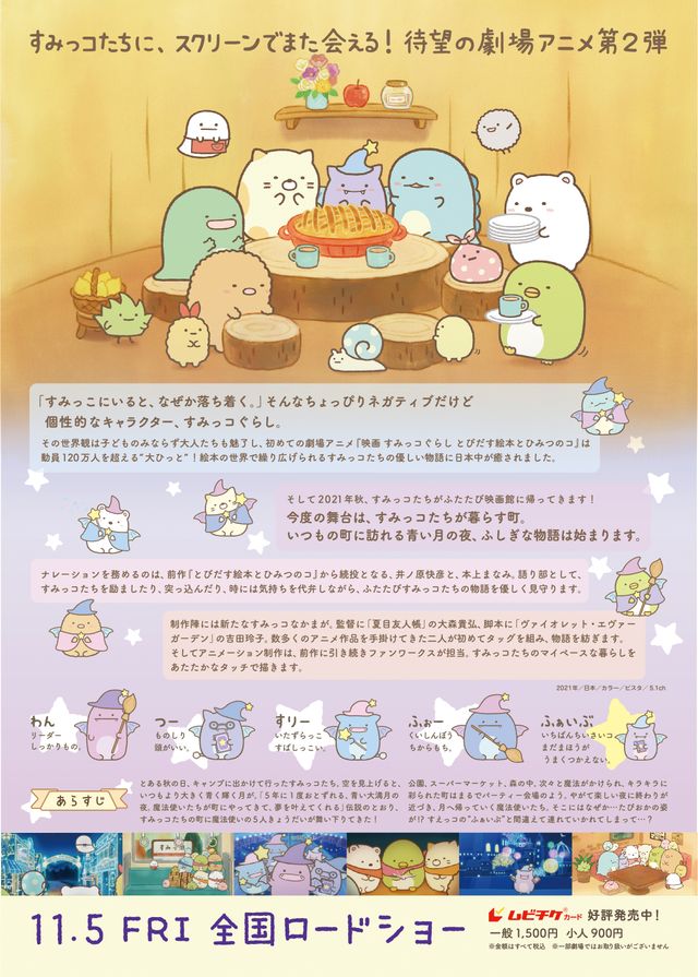 映画『映画　すみっコぐらし　青い月夜のまほうのコ』の画像（3枚目）