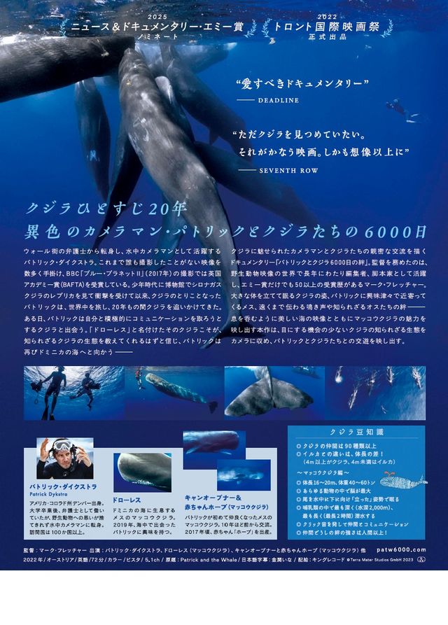映画『パトリックとクジラ 6000日の絆』の画像（3枚目）