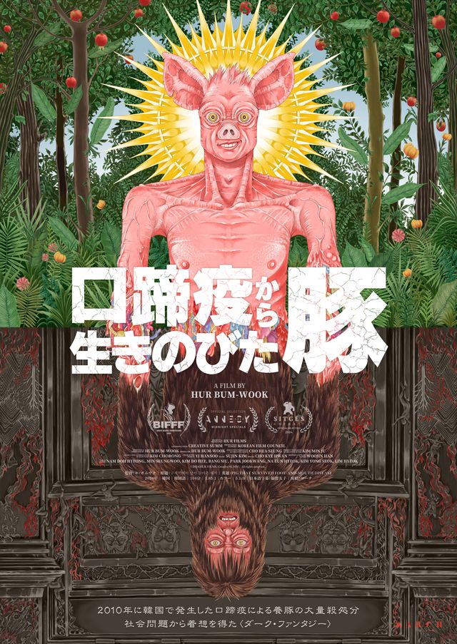口蹄疫から生きのびた豚
