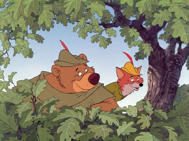 画像は1973年のアニメーション版『ロビン・フッド』より