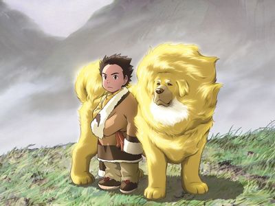 映画『チベット犬物語～金色のドージェ～』メインビジュアル
