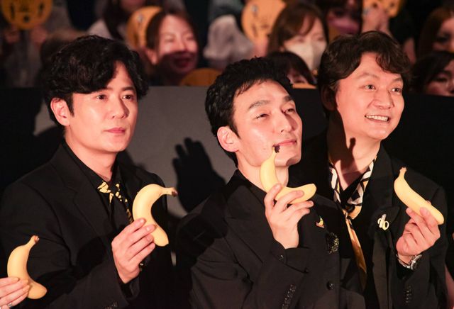 イベントでの稲垣吾郎、草なぎ剛、香取慎吾