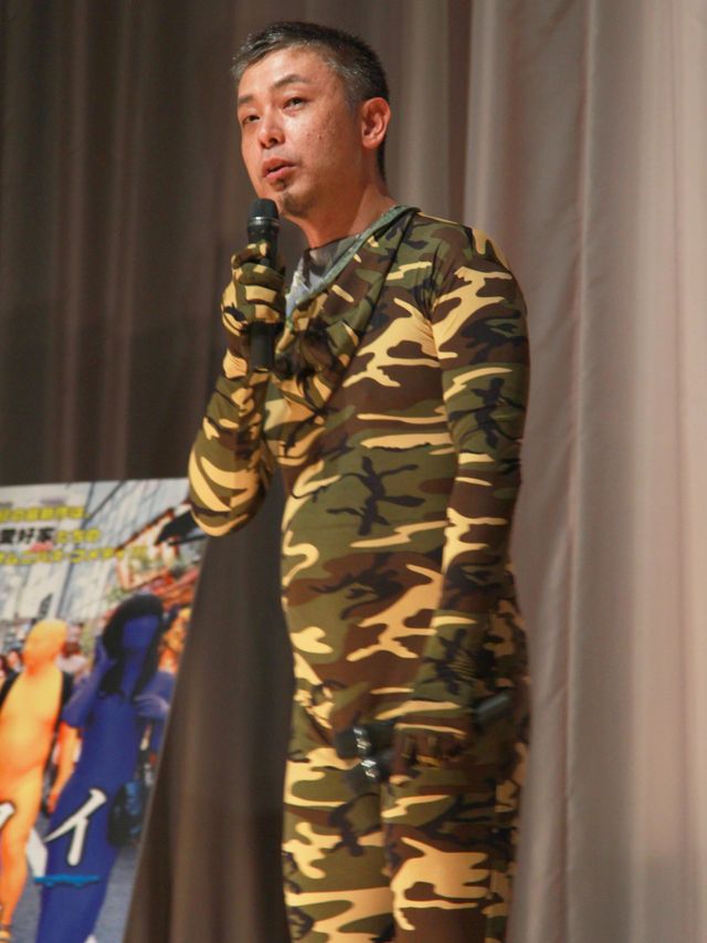 全身タイツ隊！橋口監督は迷彩柄～『ゼンタイ』初日フォトギャラリー（6枚目）