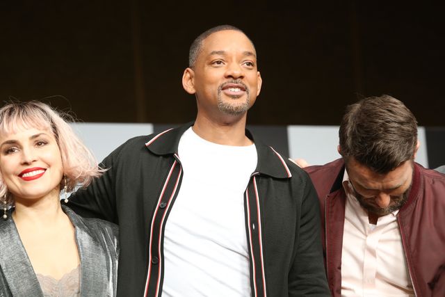 ウィル・スミス＆ノオミ・ラパス提灯もって登場！「ブライト」来日会見（17枚目）