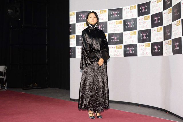 満島ひかり、黒ドレス姿で登場！ドラマ「満島ひかり×江戸川乱歩」試写会（4枚目）