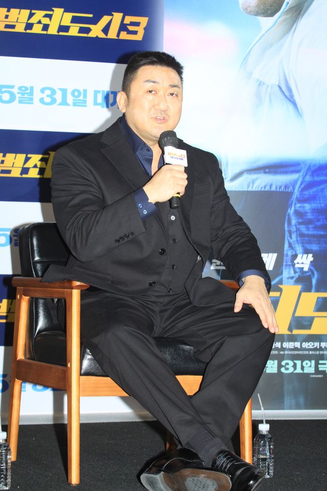 マ・ドンソク、青木崇高、イ・ジュンヒョクが可愛くポーズ！韓国映画『犯罪都市3』製作報告会見（10枚目）