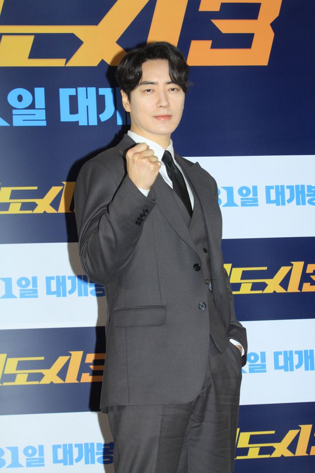 マ・ドンソク、青木崇高、イ・ジュンヒョクが可愛くポーズ！韓国映画『犯罪都市3』製作報告会見（20枚目）