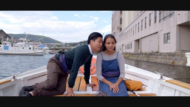 フィリピン映画『キタキタ』より小樽運河でのクルーズシーン
