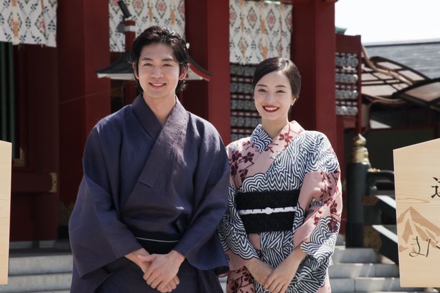 広瀬すず＆松下洸平の美しすぎる浴衣姿！神田明神でヒット祈願『遠い山なみの光』公開直前イベント：フォトギャラリー