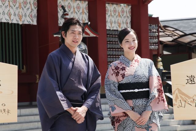 広瀬すず＆松下洸平の美しすぎる浴衣姿！神田明神でヒット祈願『遠い山なみの光』公開直前イベント（16枚目）