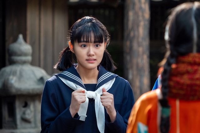 健太郎（高橋文哉）に恋する朝田家の三女・メイコ役の原菜乃華（3枚目）