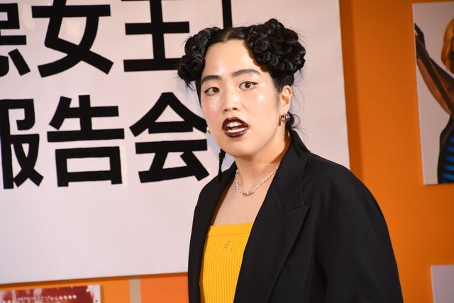 号泣のゆりやん、“愛”の竹刀打ち！唐田えりか、剛力彩芽と「極悪女王」完成報告会（5枚目）