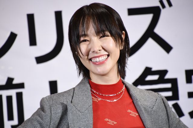 号泣のゆりやん、“愛”の竹刀打ち！唐田えりか、剛力彩芽と「極悪女王」完成報告会（10枚目）