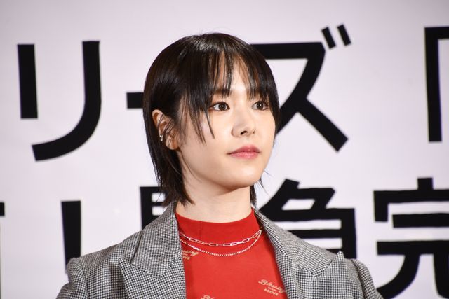 号泣のゆりやん、“愛”の竹刀打ち！唐田えりか、剛力彩芽と「極悪女王」完成報告会（11枚目）