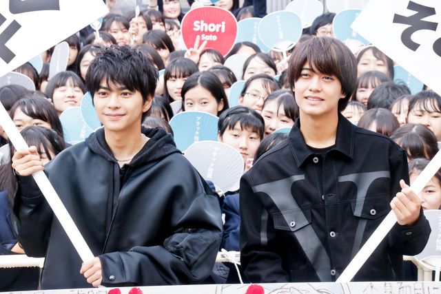 佐藤勝利×高橋海人、めっちゃさわやか！映画『ブラック校則』イベント：フォトギャラリー