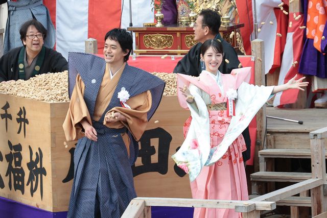 大河ドラマ「豊臣兄弟！」仲野太賀、白石聖ら豪華キャストが節分祭にズラリ！（12枚目）