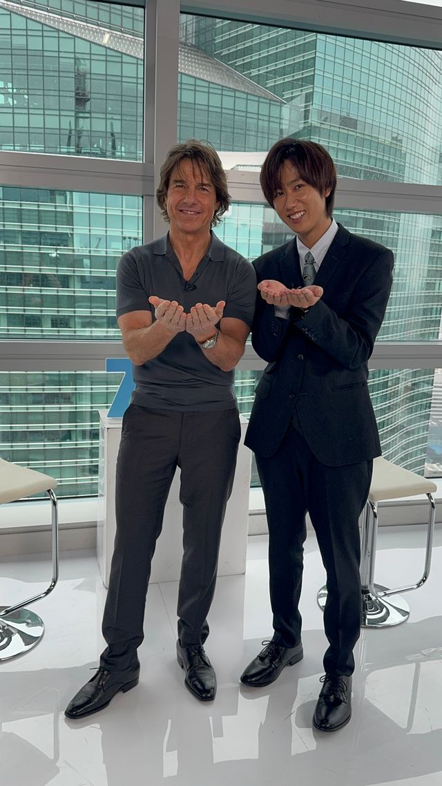 トム・クルーズ&阿部亮平の豪華2ショット