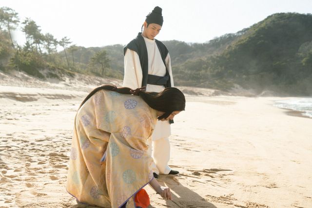 「光る君へ」周明とまひろ、出会いのシーン　第22回場面写真（2枚目）