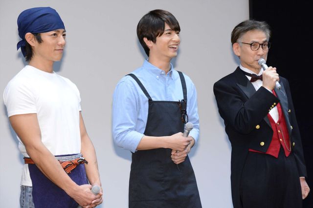 特撮俳優がそろった！中村優一＆杉浦太陽＆篠田三郎出演ドラマ「最後の晩ごはん」記者会見：フォトギャラリー