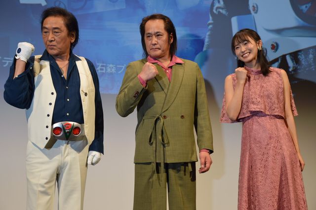 「V3」風見志郎役、宮内洋がサプライズ登場！「THE 仮面ライダー展」埼玉会場オープニングセレモニー（3枚目）